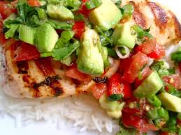 Grilled Chicken with Avocado Salsa